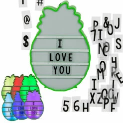 Out Of The Blue Ananas Lightbox Multicolore, Lampe à Messages -Cadeau boutique ananas lightbox multicolore lampe a messages 3