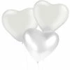 Ballons Coeur Blancs