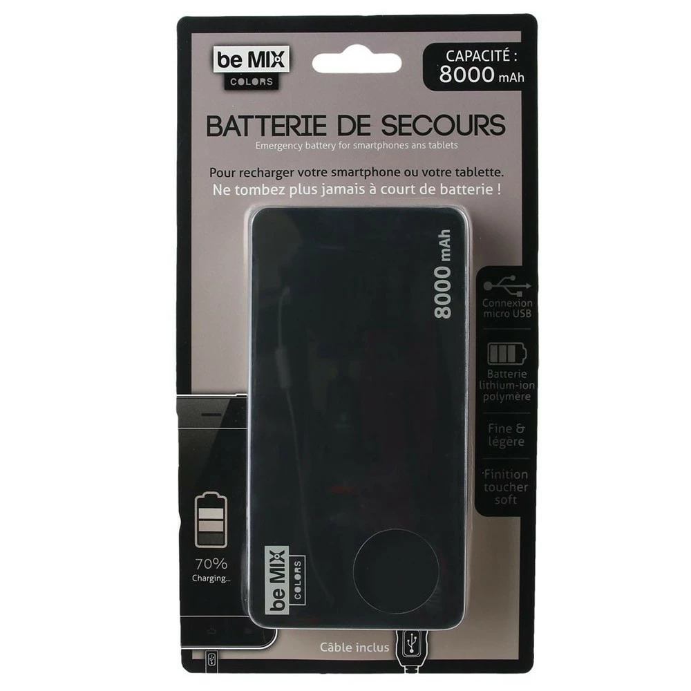 Batterie De Secours Slim 8000 MAh 4 Batterie De Secours Slim 8000 MAh – Image 2