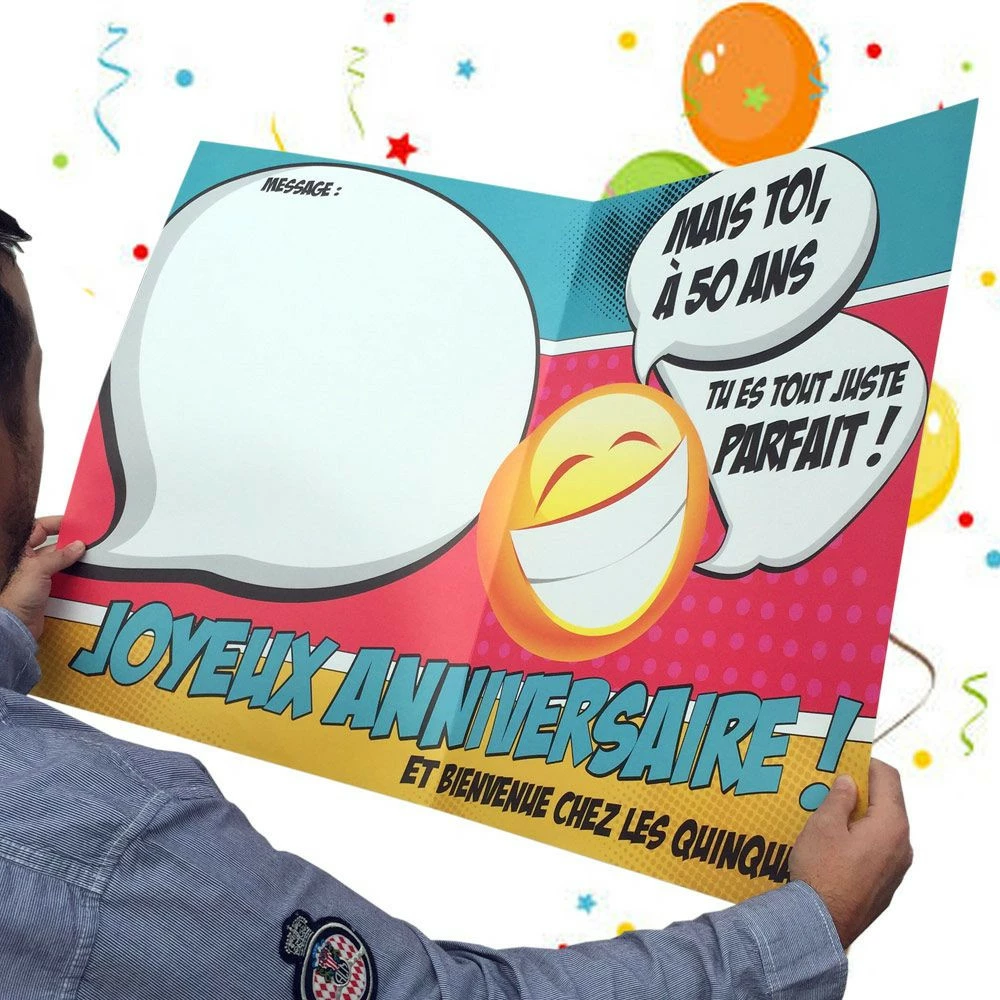 Carte GIGA à 50 Ans Smiley 4 Carte GIGA à 50 Ans Smiley – Image 2