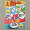 Carte GIGA à 50 Ans Smiley 1 Carte GIGA à 50 Ans Smiley -Cadeau boutique carte giga a 50 ans smiley
