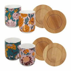 Coffret 2 Tasses à Thé Soucoupe Bambou 9 Coffret 2 Tasses à Thé Soucoupe Bambou -Cadeau boutique coffret 2 tasses a the soucoupe bambou 2
