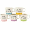 Coffret 5 Tasses à Café Semaine -Cadeau boutique coffret 5 tasses a cafe semaine lundi mardi mercredi jeudi vendredi
