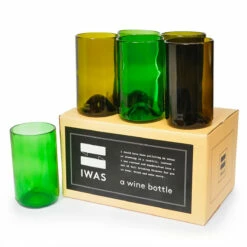 Coffret 6 Verres Recyclés -Cadeau boutique coffret 6 verres recycles 1