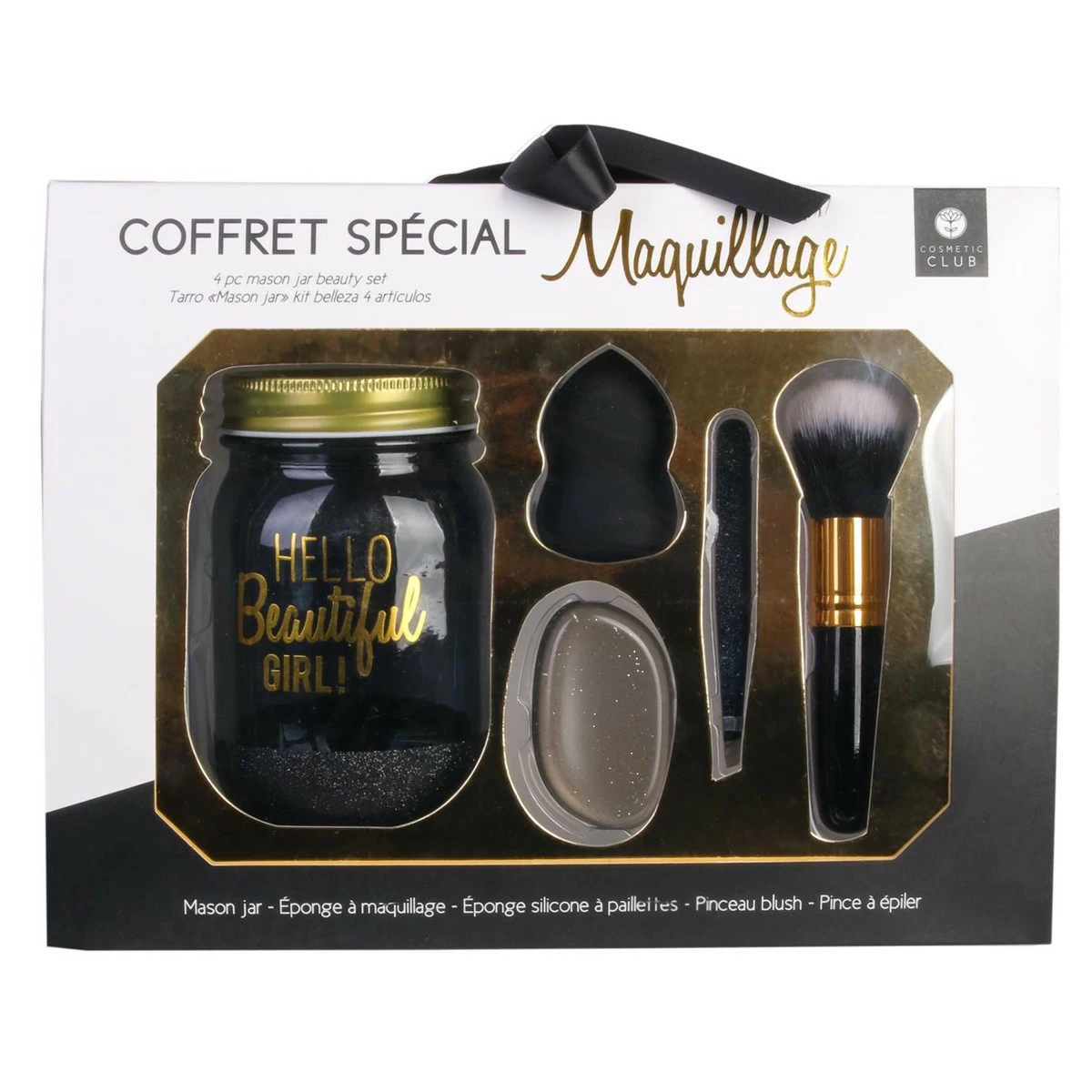 Coffret Beauté Mason Jar Spécial Maquillage 3 Coffret Beauté Mason Jar Spécial Maquillage