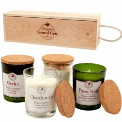 Coffret Bougies Oenologie -Cadeau boutique coffret bougies oenologie 3