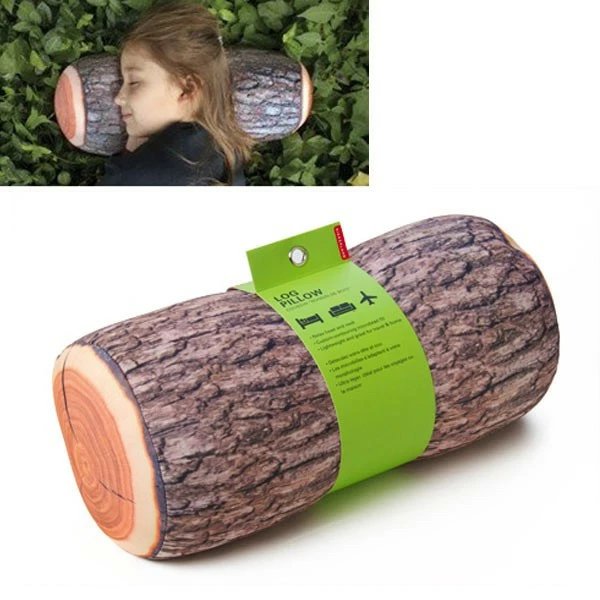 KIKKERLAND Coussin Microbilles Bûche Pin 3 KIKKERLAND Coussin Microbilles Bûche Pin