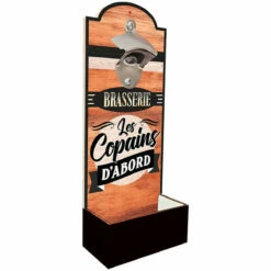 Décapsuleur Mural "Les Copains D'abord" -Cadeau boutique decapsuleur mural les copains d abord 2