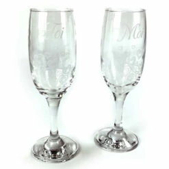 Duo Flûtes à Champagne Toi Et Moi