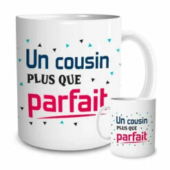 Ensemble Mug Et Chaussettes Cousin Parfait -Cadeau boutique ensemble mug et chaussettes cousin parfait 2