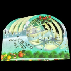 Lot De 2 Cartes 3D Meilleurs Voeux -Cadeau boutique lot de 2 cartes 3d meilleurs voeux 2