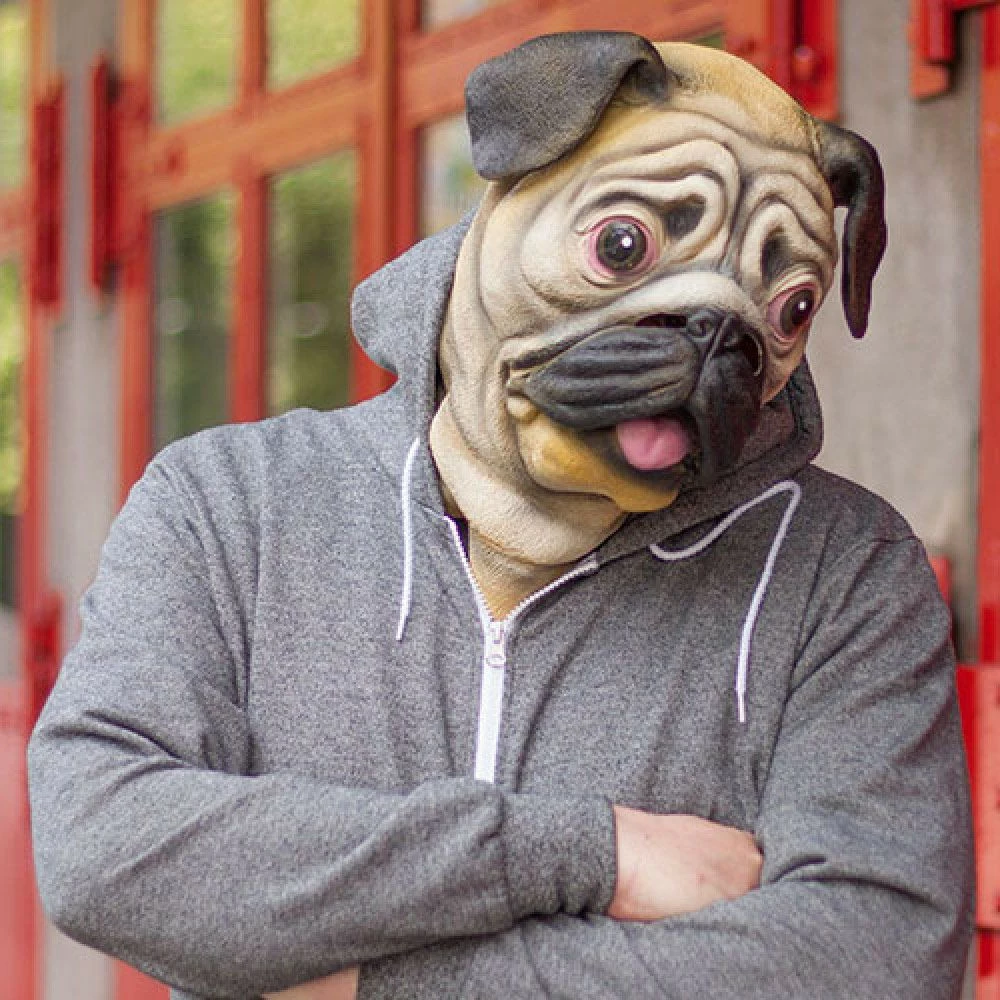 Masque Tête De Chien Carlin 4 Masque Tête De Chien Carlin – Image 2