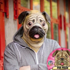 Masque Tête De Chien Carlin 7 Masque Tête De Chien Carlin -Cadeau boutique masque tete de chien carlin 2