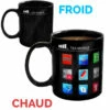Mug Applications IPhone Thermoréactif -Cadeau boutique mug applications iphone