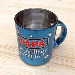 Mug Métallisé PAPA -Cadeau boutique mug metallise papa 2