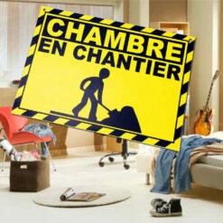 Plaque De Porte Chambre En Chantier