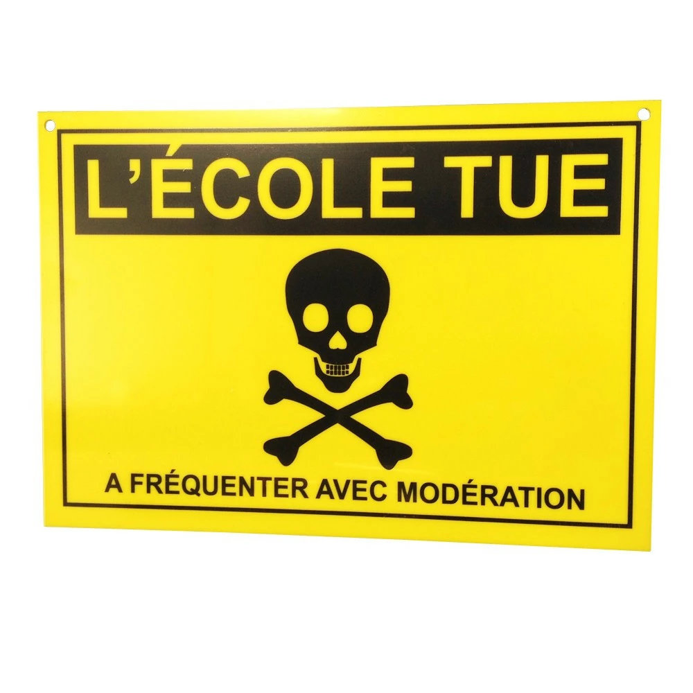 Plaque De Porte L'école Tue... 3 Plaque De Porte L'école Tue...