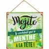 Plaque Métal Mojito 2 Plaque Métal Mojito -Cadeau boutique plaque metal mojito