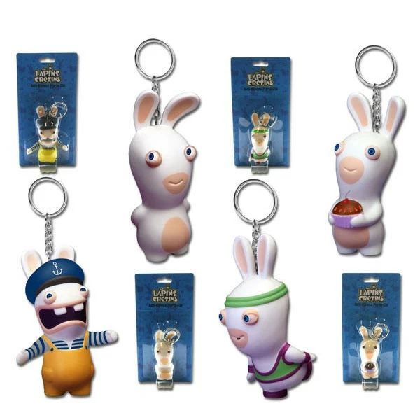 Porte-clé Lapin Crétin Antistress 3 Porte-clé Lapin Crétin Antistress