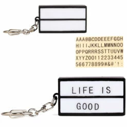 Porte-clé Lightbox Message Lumineux -Cadeau boutique porte cle lightbox message lumineux 2