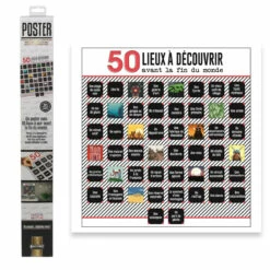 Poster 50 Lieux à Découvrir Avant La Fin Du Monde -Cadeau boutique poster 50 lieux a decouvrir avant la fin du monde 3
