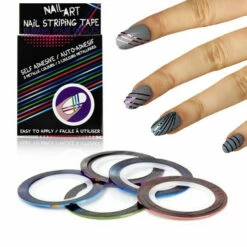 Rubans Adhésifs Nail Art Ongles Rayés Métalliques