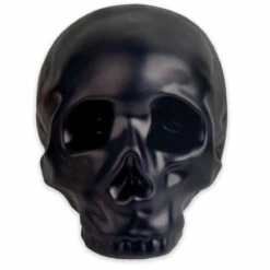 KIKKERLAND Tirelire Crâne Noir -Cadeau boutique tirelire crane noir 1