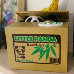 Tirelire Panda Voleur -Cadeau boutique tirelire panda voleur 2