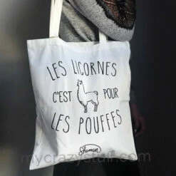 Tote Bag "Les Licornes C'est Pour Les Pouffes" -Cadeau boutique tote bag les licornes c est pour les pouffes 2